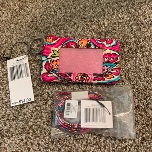 Vera Bradley “Sunburst Floral” ID Case & Lanyard